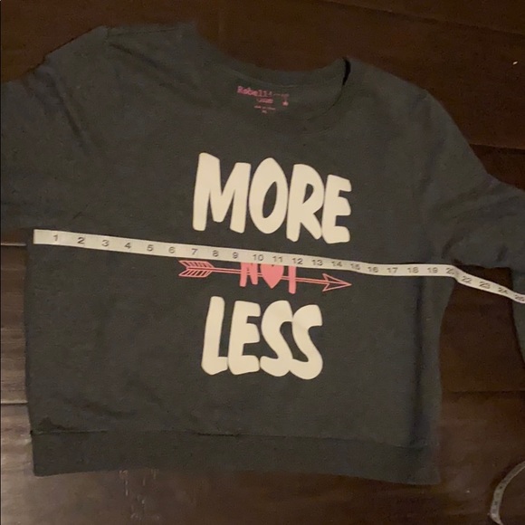 Rebellious One More Not Less Cropped Sweater XL - Picture 5 of 6